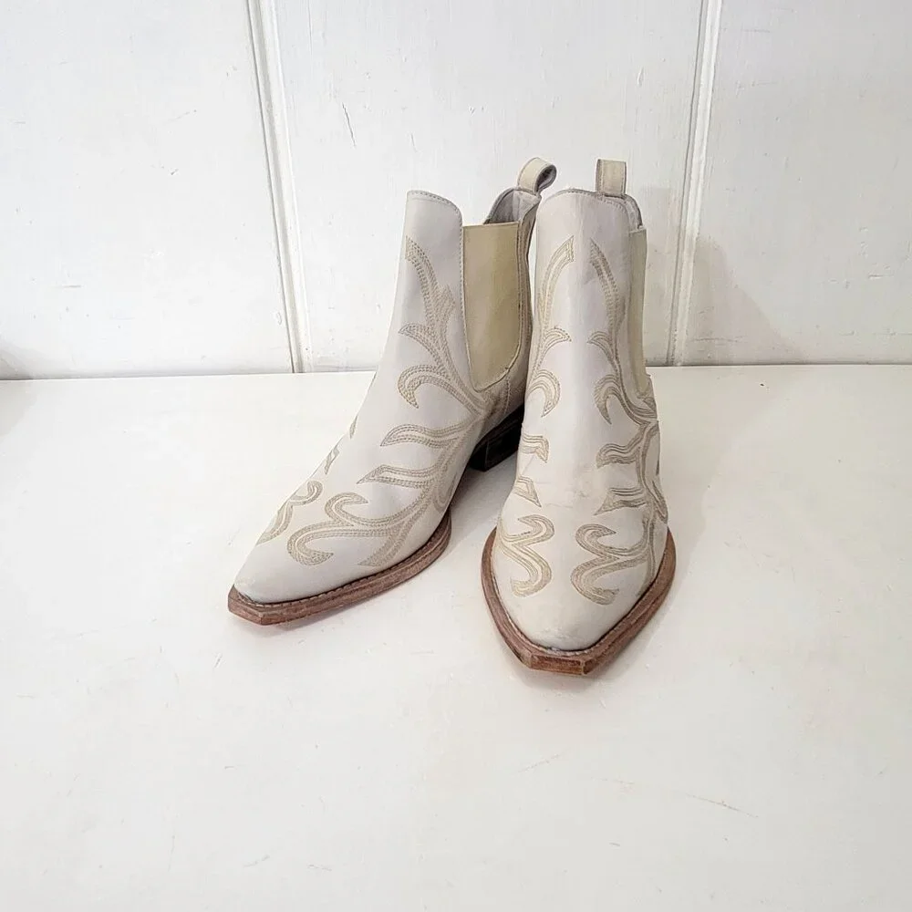 Free People Wayward Western Ankle Boots Women's 8 1/2 - Picture 6 of 8